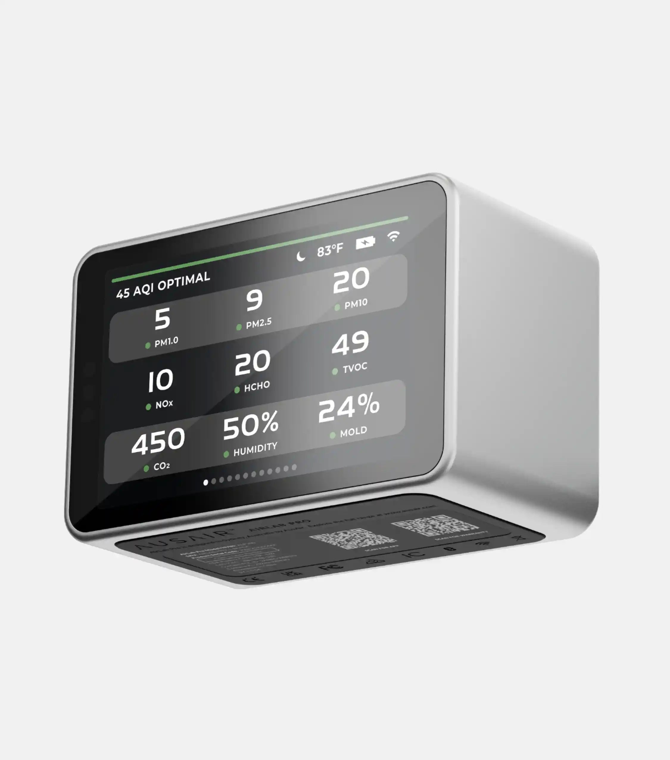 AirLab Pro | 10-Dalam-1 Pemantau Kualiti Udara Dalaman 